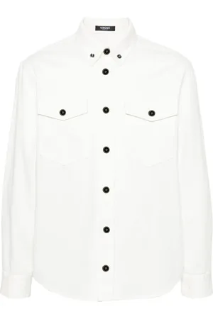 VERSACE Medusa-buttons cotton shirt