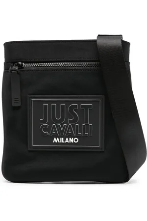 Roberto Cavalli Logo-patch messenger bag