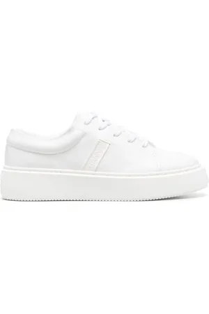 Ganni Court faux-leather sneakers