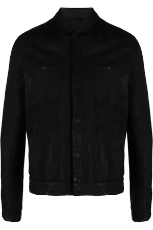 GIORGIO BRATO Crinkled leather jacket