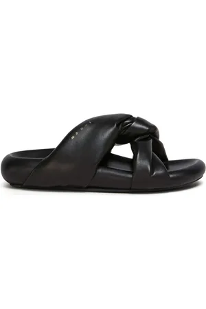 Marni Bubble twist-detail leather sandals