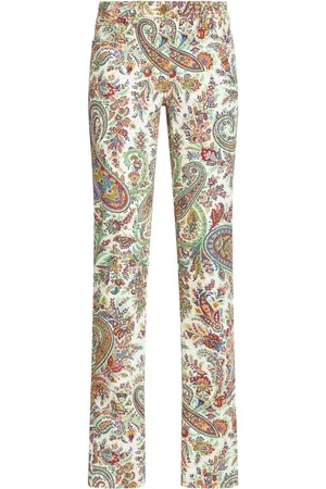 Etro Paisley-print high-rise skinny jeans