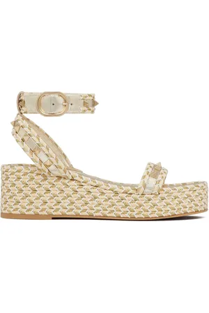 VALENTINO GARAVANI Rockstud 45mm woven sandals