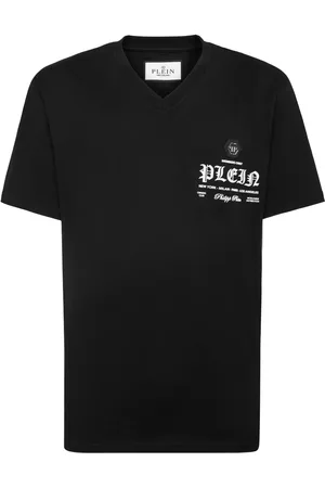 Philipp Plein Logo-print V-neck T-shirt