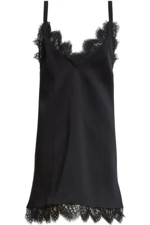 Khaite The Bo lace-trim minidress