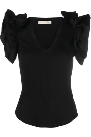 ULLA JOHNSON Birdie ruffled top