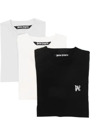 Palm Angels Monogram-embroidered T-shirt (pack of three)