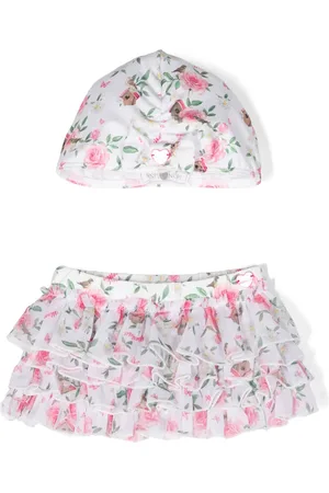 MONNALISA Floral-print ruffled tutu