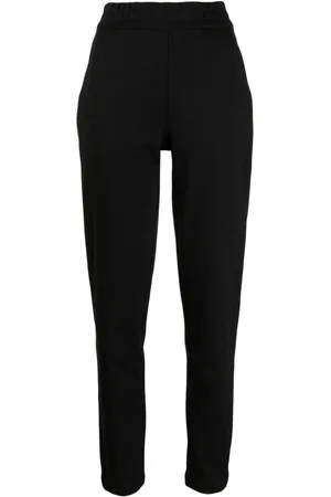 Emporio Armani Logo-appliqué high-waist track pants