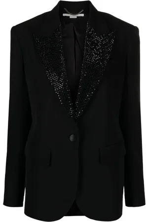Stella McCartney Hotfix crystal-embellished blazer