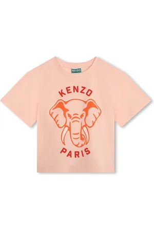 Kenzo Elephant-embroidered organic cotton T-shirt