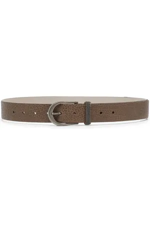 Brunello Cucinelli Monili-detail leather belt