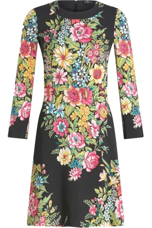 Etro Floral-print long-sleeve minidress