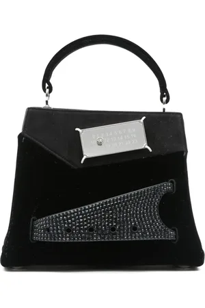 Maison Margiela Small Snatched suede tote bag