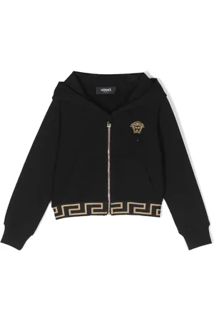 VERSACE Medusa-embroidered zip-up hoodie