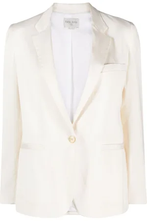 FORTE FORTE Single-breasted twill blazer