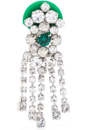 Maison Margiela Rhinestone-embellished clip-on earrings