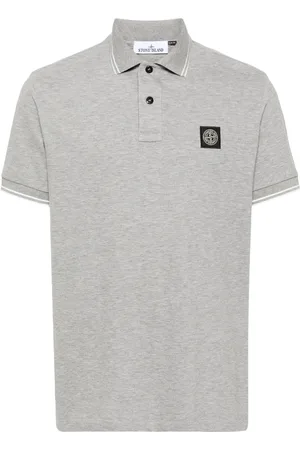 Stone Island Piqué cotton polo shirt