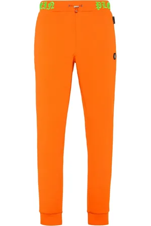Philipp Plein Skull and Bones logo-waistband track pants