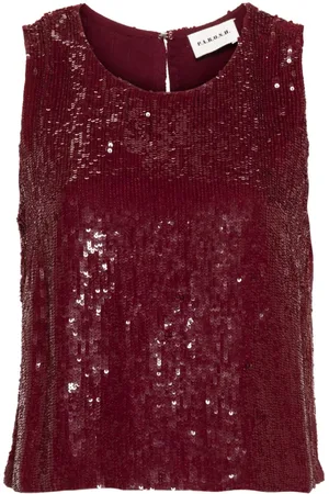 P.A.R.O.S.H. Sequin sleeveless top