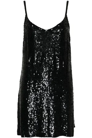 P.A.R.O.S.H. Sequin-embellished sleeveless dress