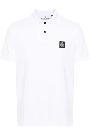 Stone Island Piqué cotton polo shirt