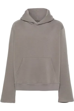 Maison Margiela M??lange-effect drop-shoulder hoodie