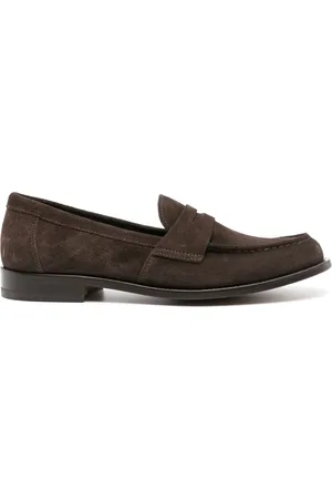 Scarosso Harper suede penny loafers