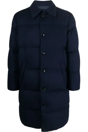 Kiton Padded cashmere-blend coat