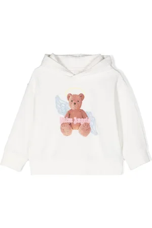 Palm Angels Kids Teddy bear-print Cotton Hoodie - Farfetch