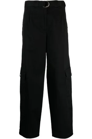 Lacoste High-waisted wide-leg cargo trousers