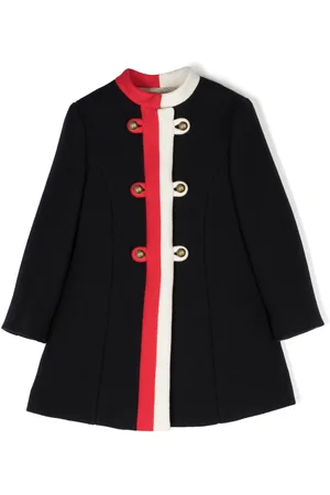 Gucci Stripe-detail duffle coat