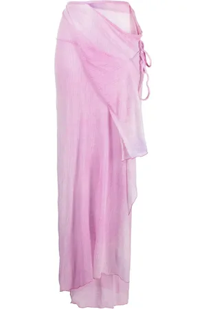 Acne Studios Draped wrap-design maxi skirt