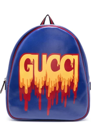 Gucci Logo-print faux-leather backpack