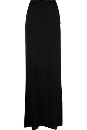 Saint Laurent Asymmetric-hem maxi skirt