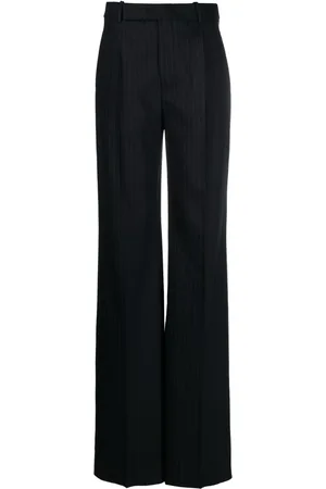 Saint Laurent High-waist pinstripe trousers