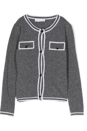 MONNALISA Heart-buttons wool cardigan