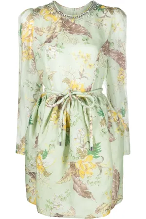 ZIMMERMANN Tulip floral-print minidress