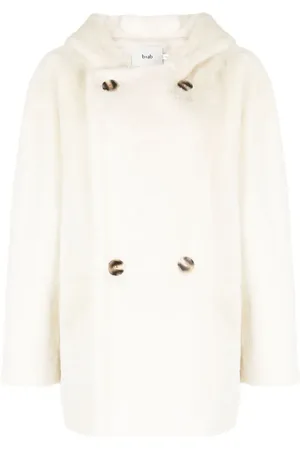 B+AB Faux-fur double-breasted jacket