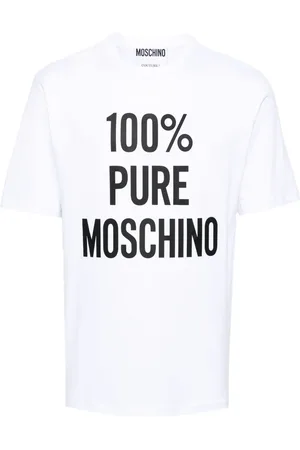 Moschino Slogan-print cotton T-shirt