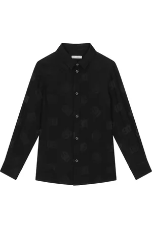 Dolce & Gabbana DG logo-jacquard cotton shirt