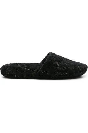 VERSACE Barocco cotton blend slippers