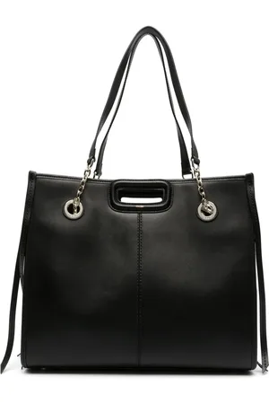 Maje Fringed leather tote bag