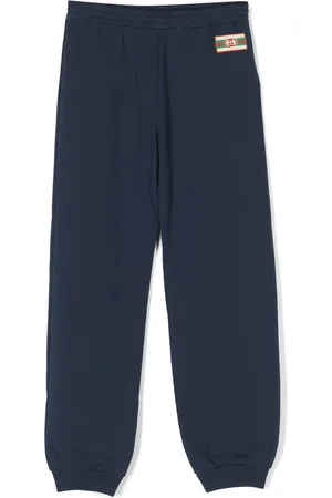 Gucci Logo-patch cotton track pants