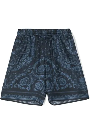 VERSACE Barocco-print silk shorts