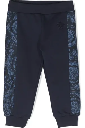 VERSACE Barocco-print cotton track pants