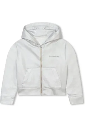 Marc Jacobs Metallic-finish denim hoodie