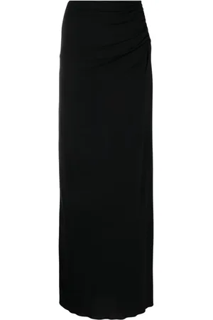 MAGDA BUTRYM Plunge-detail gathered maxi skirt