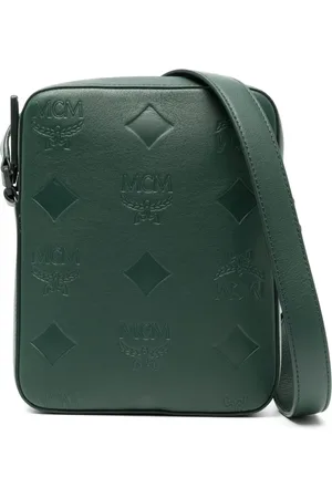 MCM Mini Klassic monogram leather crossbody bag