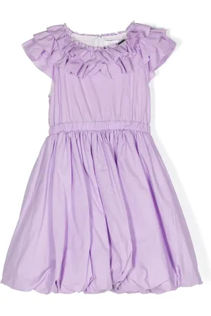 MONNALISA Pleated cotton dress